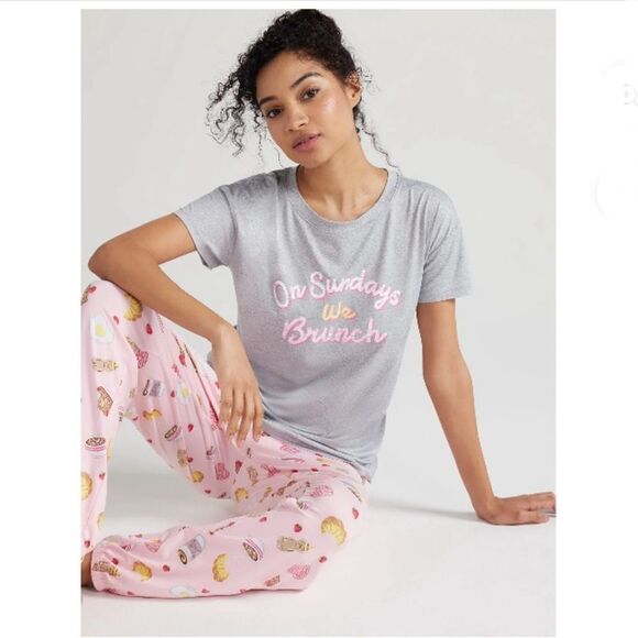 Women’s Ultra Soft Short Sleeve Pajama Lounge Sleep 2, 2-Piece Sets Size XL - Picture 12 of 12